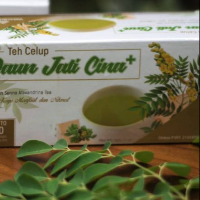 OBAT PELANGSING TUBUH TEH CELUP DAUN JATI CINA PLUS TEH HIJAU CULAN