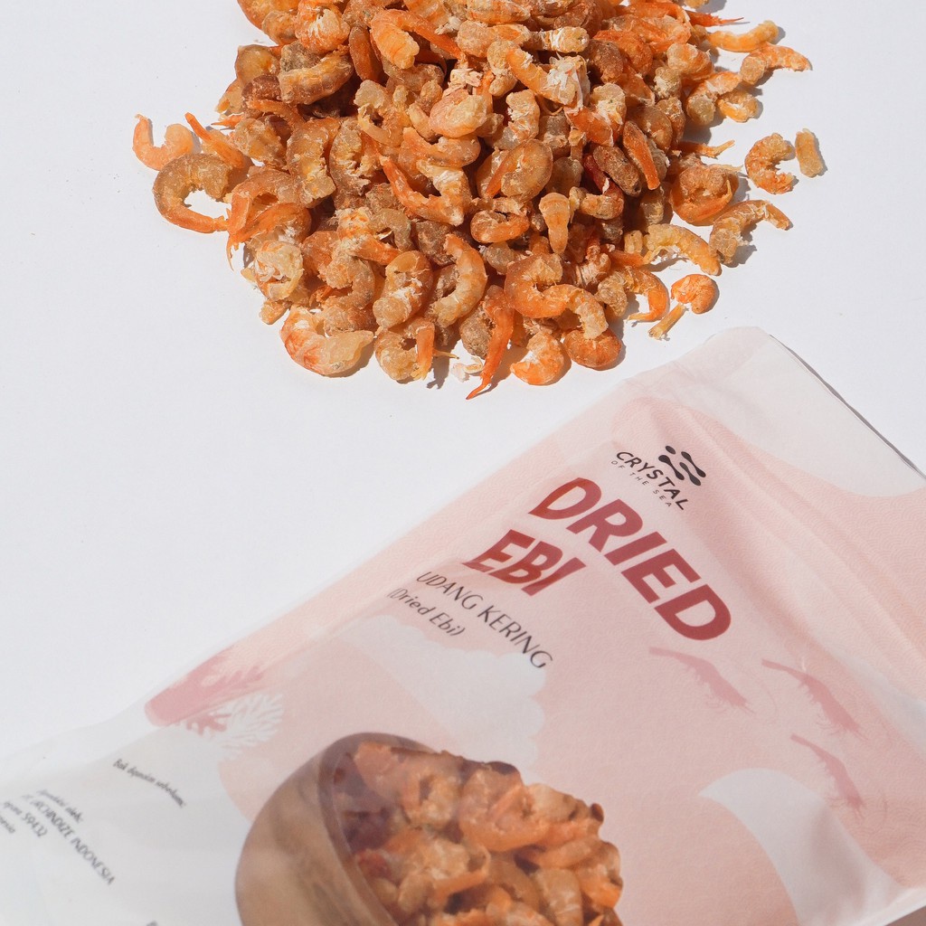 Crystal of the Sea - Dried Ebi 80G / Udang Ebi Kering Bebas Kotoran, Formalin &amp; Pengawet (Low Salt) - 80g