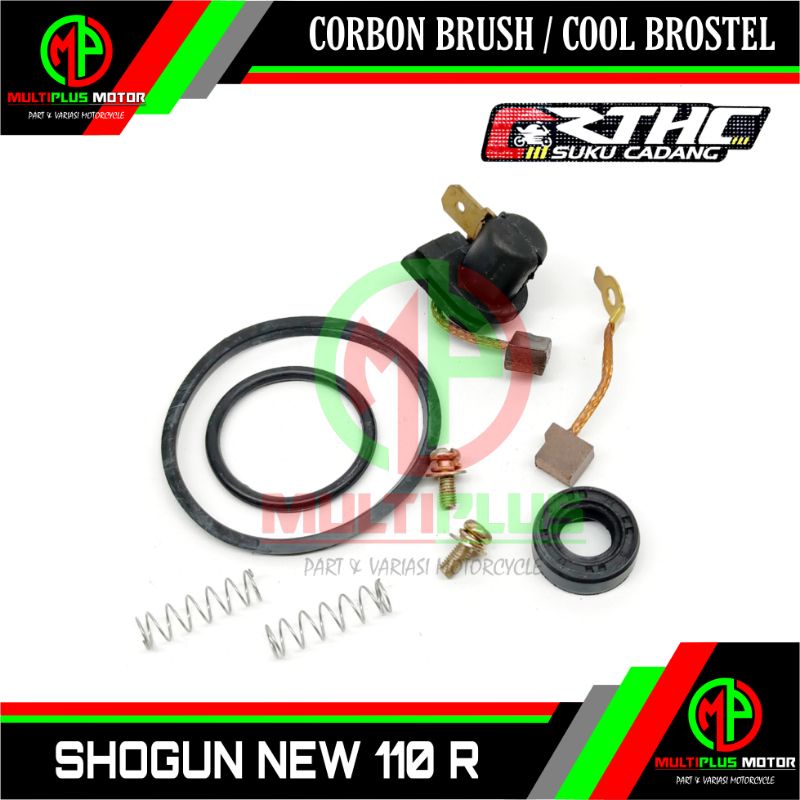 Cool Col brostel Arang areng dinamo stater starter Carbon brush,SHOGUN 110 R,SHOGUN NEW 110 R