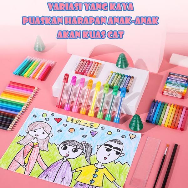 

SPECIAL PRICE ART Set Crayon 280pcs Warna Alat Menggambar dan Mewarnai Hadiah Anak Anak Crayon Set 3896 ◀