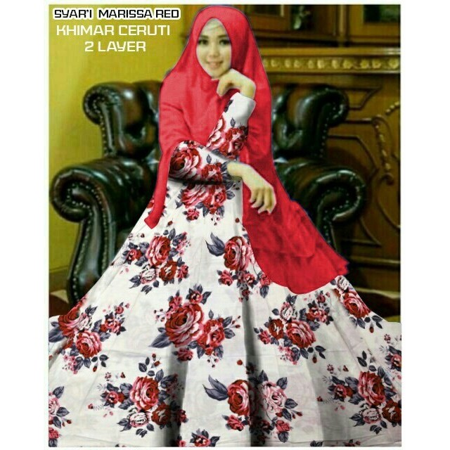 DeltaRN GAMIS SET Marissa Merah