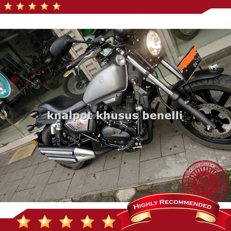 Murah knalpot benelli motobi 200 evo double