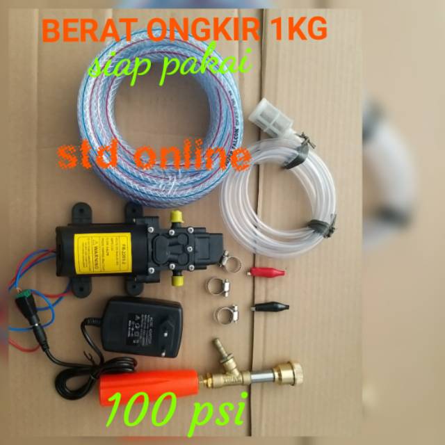 Promo ongkir 1kg  Steam cuci motor 100 psi alat cuci AC rumah cuci mobil doorsmears siap pakai