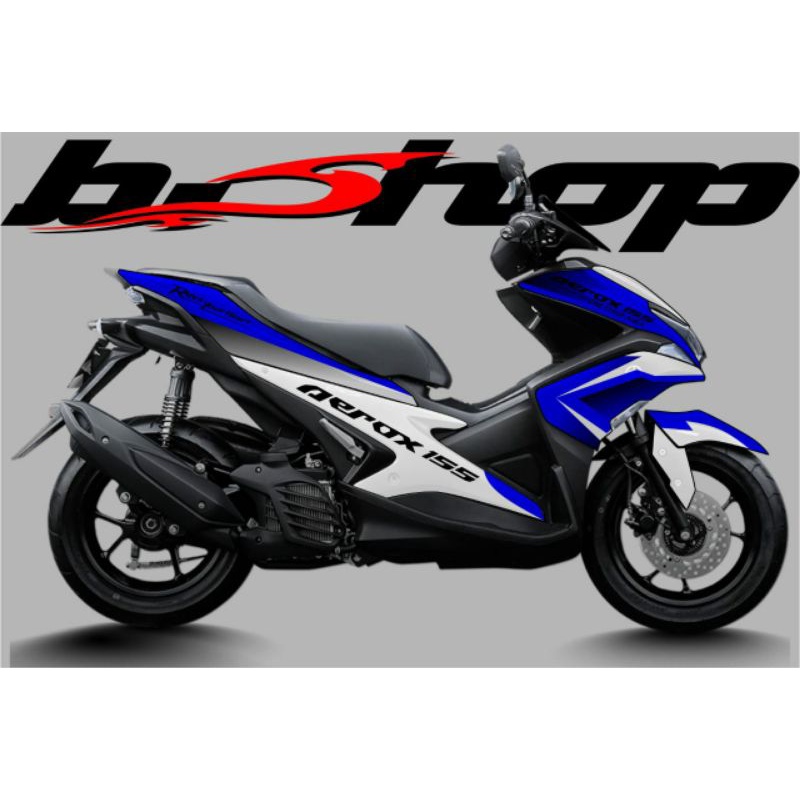 Stiker Decal Aerox Old Sticker Striping Full Body variasi sticker striping motor aksesoris motor cus