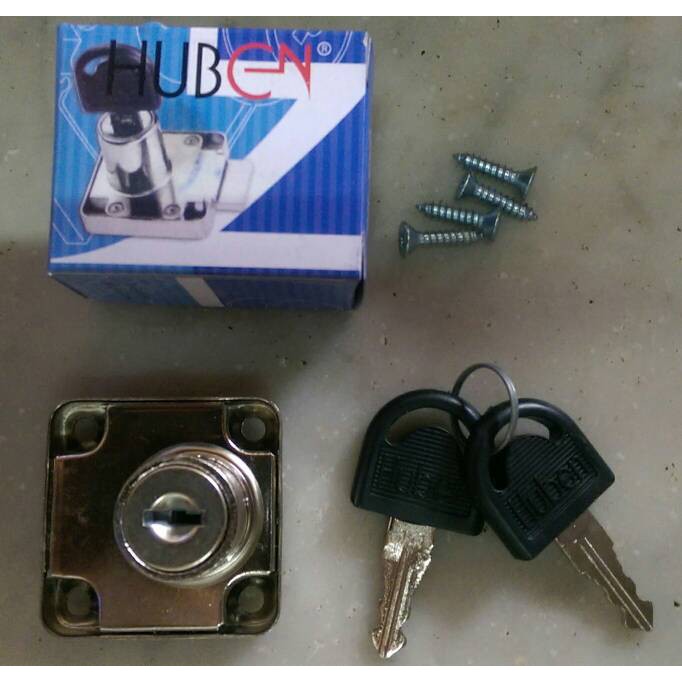 KUNCI LACI HUBEN / KUNCI LEMARI HUBEN 22 MM
