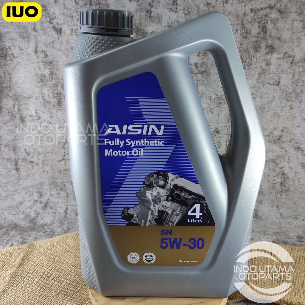 Oli Aisin 5W 30 API SN/ CF FULLY SYNTHETIC isi 4 ltr ASLI