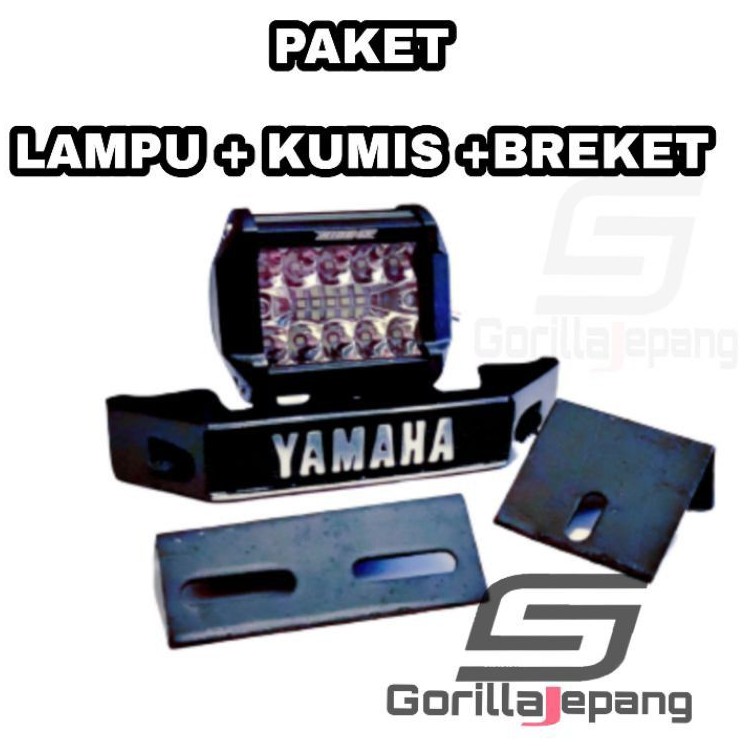 lampu led rx king set kumis kumisan set breket