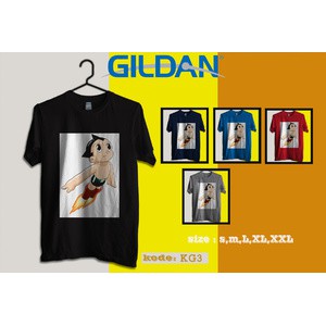kaos astroboy,kaos film kartun original gilada softstyle