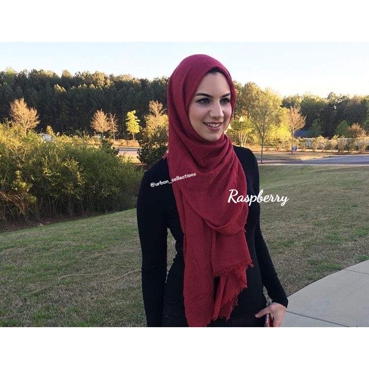 1 New premium crinkle hijab arabian shawl/pashmina rawis/hijab import hijab modis/arabian hijab-3