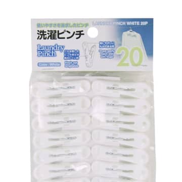 ACE PINCH WHITE Set Jepitan Pakaian 20 Pcs - Putih