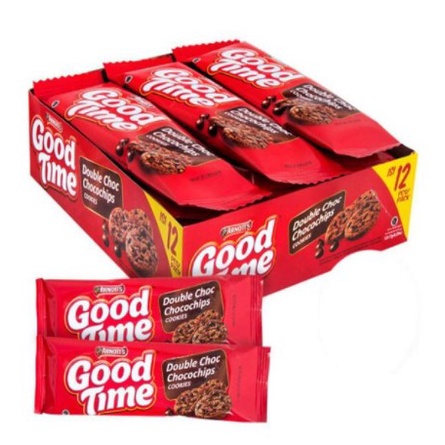 

MURAH Good Time Double Chocochips (12pcs x 16gr) BOX / SNACK MURAH / SNACK KILOAN / REPACK / ORIGINAL / BUKET SNACK