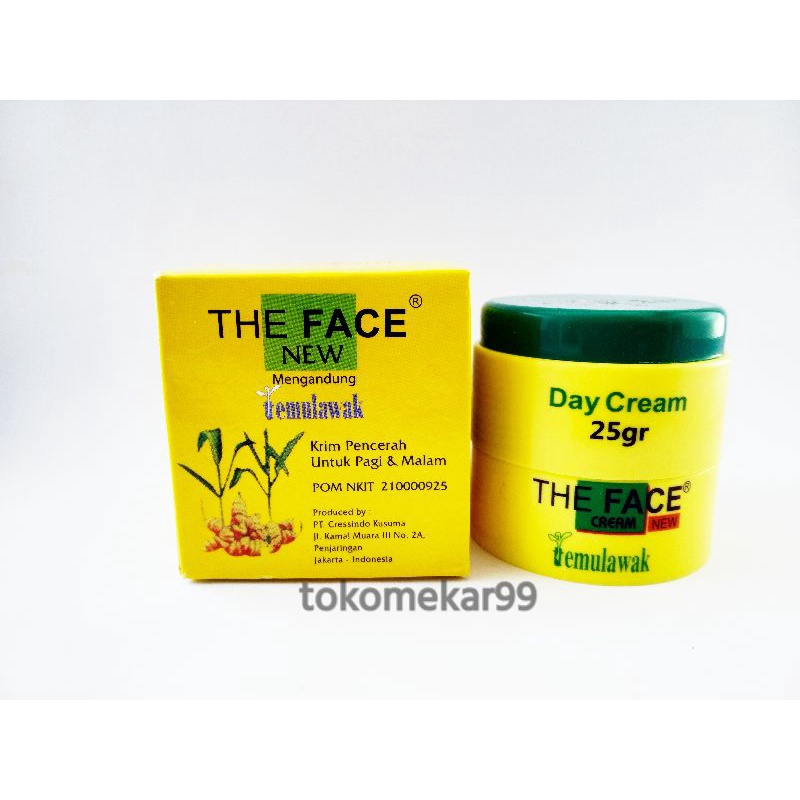 CREAM THE FACE TEMULAWAK 50G BPOM ( DAY &amp; NIGHT )RESMI ORIGINAL