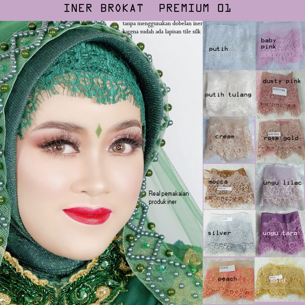 INER TILE  BROKAT PREMIUM INER HIJAB INER PENGANTIN INER BROKLAT