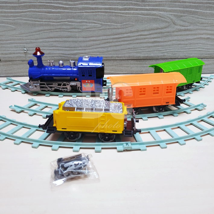 Kereta Ekspres Argo Gede JUMBO Mainan Express Train Set Dengan Rel &amp; 4 Gerbong