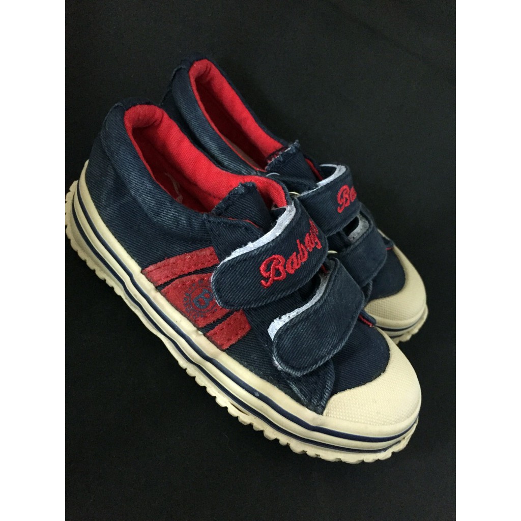 sepatu anak Babaya Stripe Blue sol karet