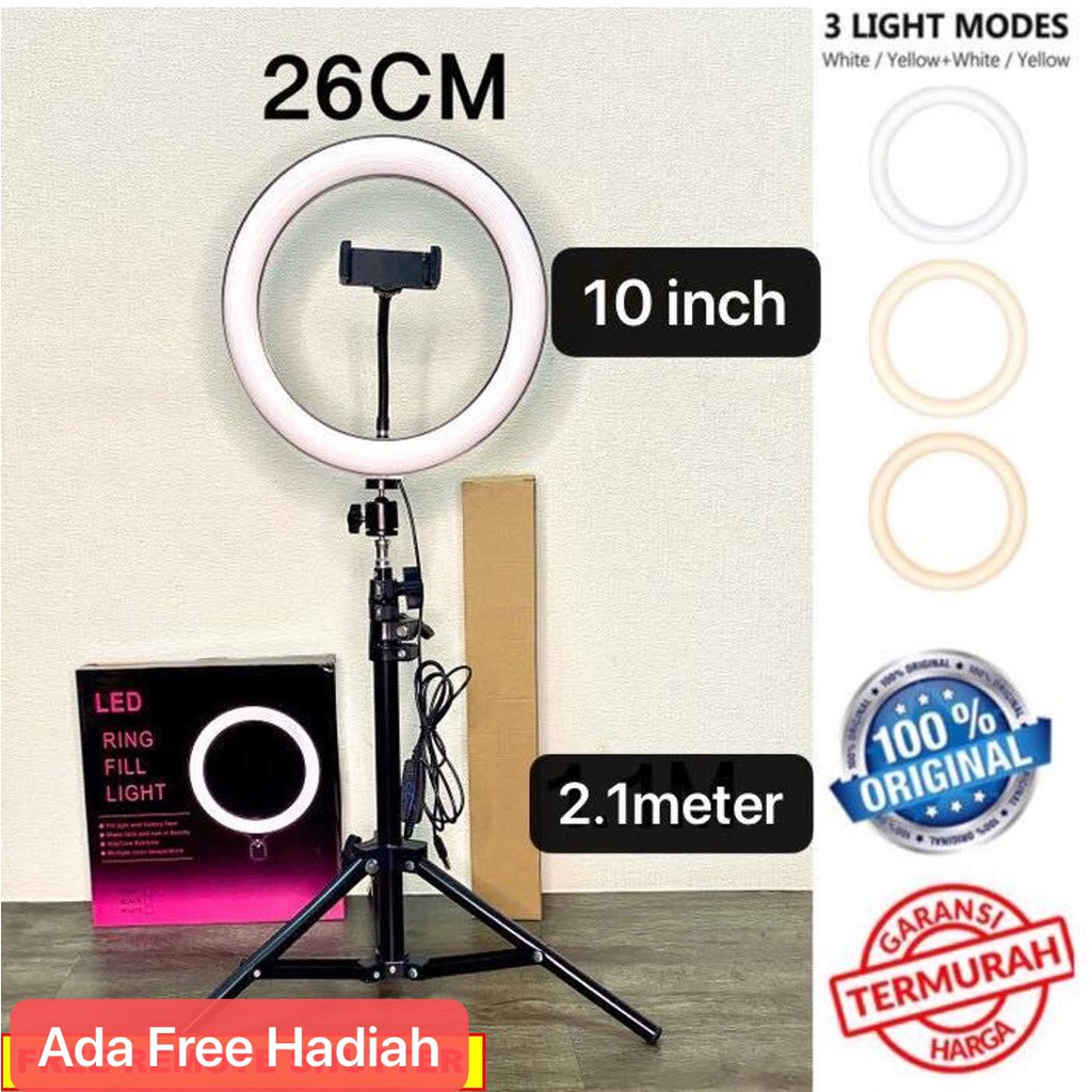 TRP-010 SOHA Ring Light Makeup 26cm Plus 1 Pcs HOLDER Handphone Buat Selfie