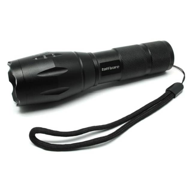 Senter LED Super Terang Cree Laser E17 XM-L T6 2000 Lumens Zoom Lampu Outdoor Jarak jauh Police