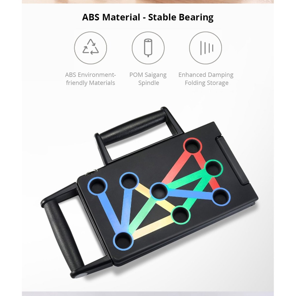 XIAOMI YUNMAI Portable Push-Up Holder Folding Board - Alat Bantu Papan Push Up dari YUNMAI