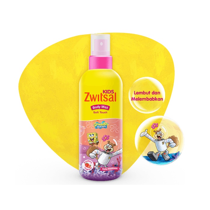 Zwitsal Kids Body Mist Soft Touch Pink