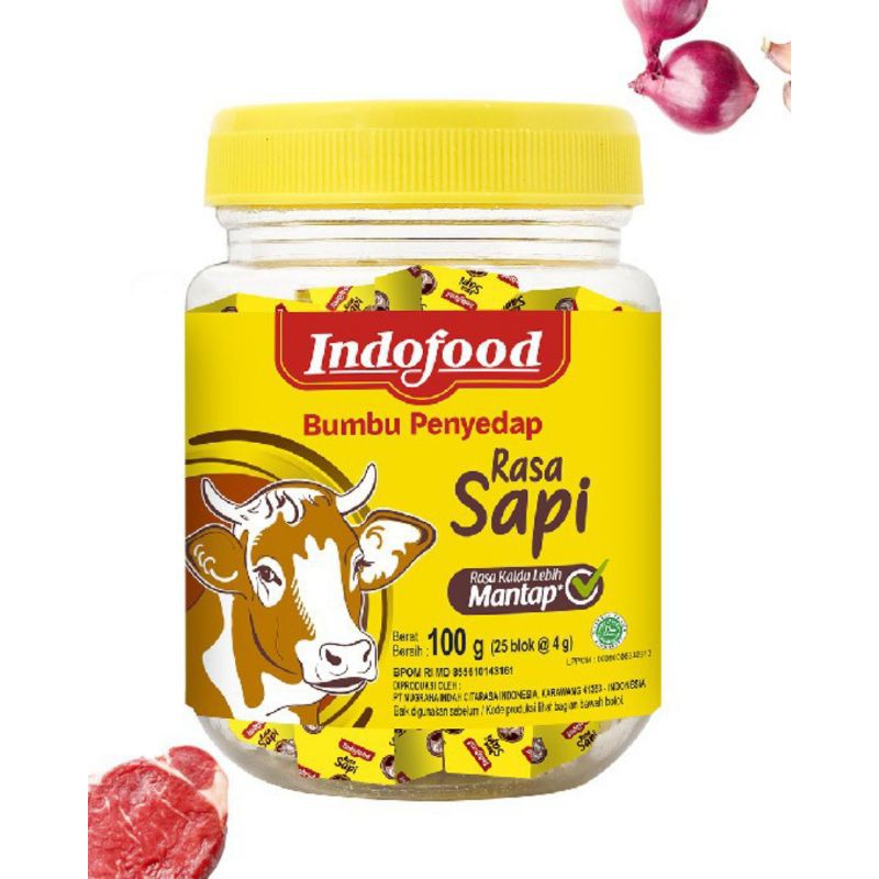 

Kaldu Blok Indofood Rasa Sapi 25blok/bumbu penyedap rasa sapi