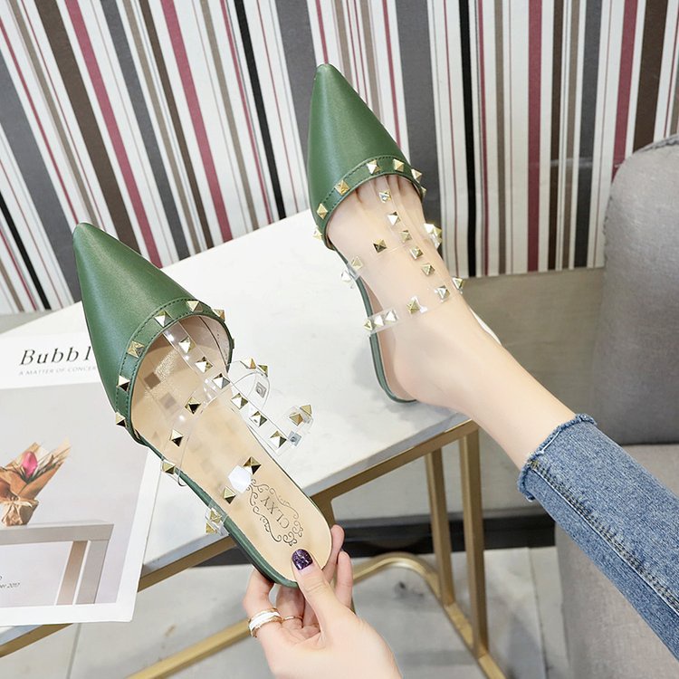 Sandal Fashion Wanita Sandal Perempuan Import Korea Slip On Sandal Cewek Bermotif Bolkdot SD-043