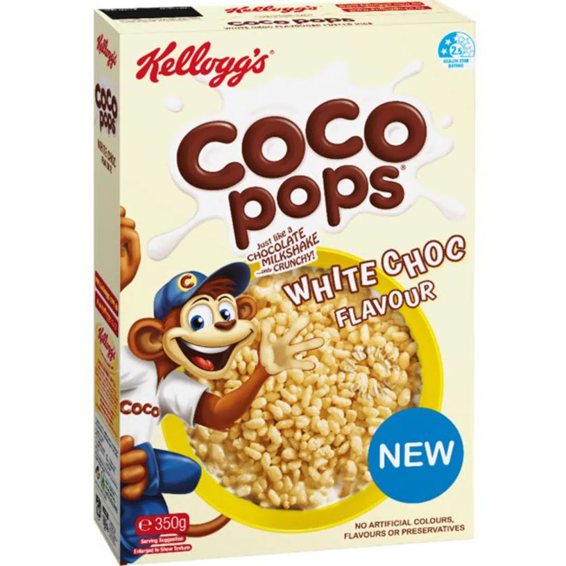

Kellogg's Cereal - Coco Pops (White Chocolate)