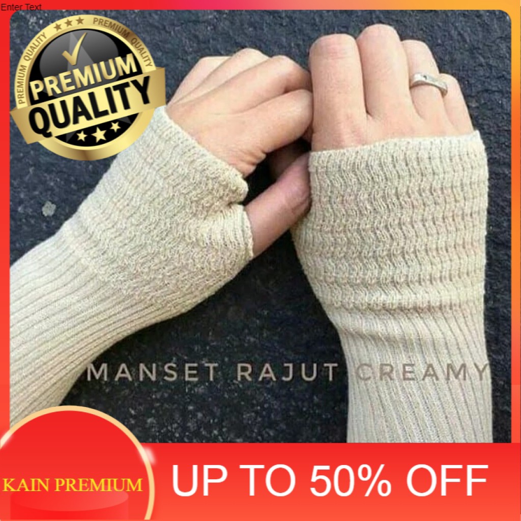 (1kg=165pcs) JEMPOL HANDSOCK TANGAN RAJUT INNER UNTUK MANSET 2 IN 1 ONE PANJANG ±35CM SAMPAI SIKU