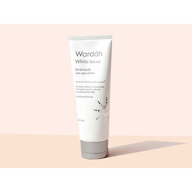 Wardah White Secret Facial Wash with Natural AHA Sabun Cuci Muka