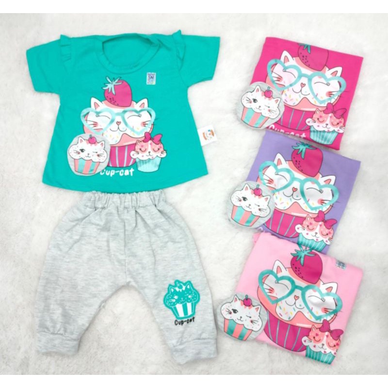 1 Pcs Setelan joger TERIPANK Baby girl 3-6 months