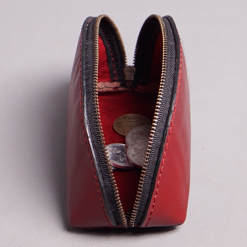 Dompet Koin Kulit Asli Pouch Shell Geniune Leather Lecari