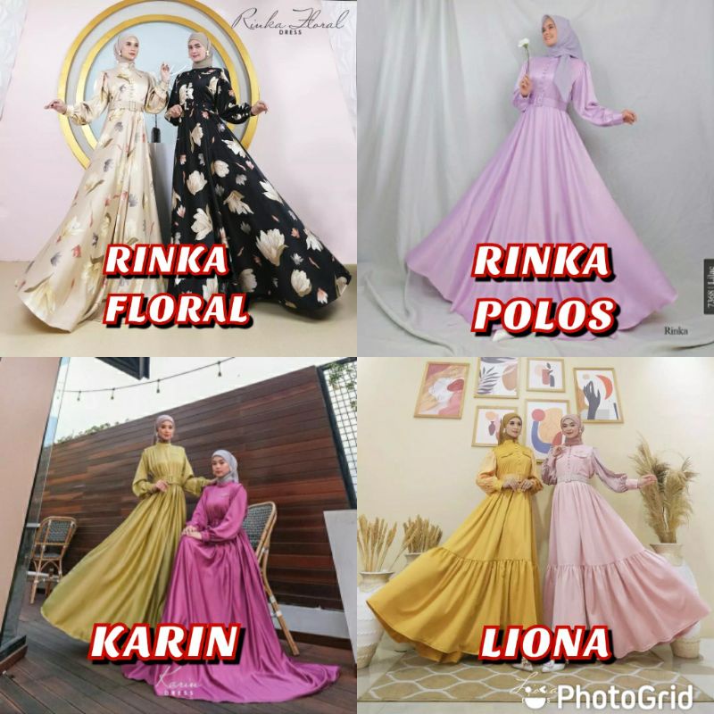 KARIN DRESS ORI MK 100%‼️ RINKA POLOS & MOTIF  DRESS ORI MK100% ‼️ LIONA NEW DRESS ORI MK ‼️ SIENA D