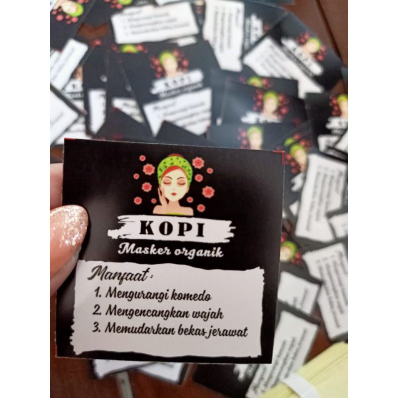 CETAK STICKER LABEL PRODUK/ LABEL MAKANAN/LABEL KEMASAN KOTAK FREE DESAIN
