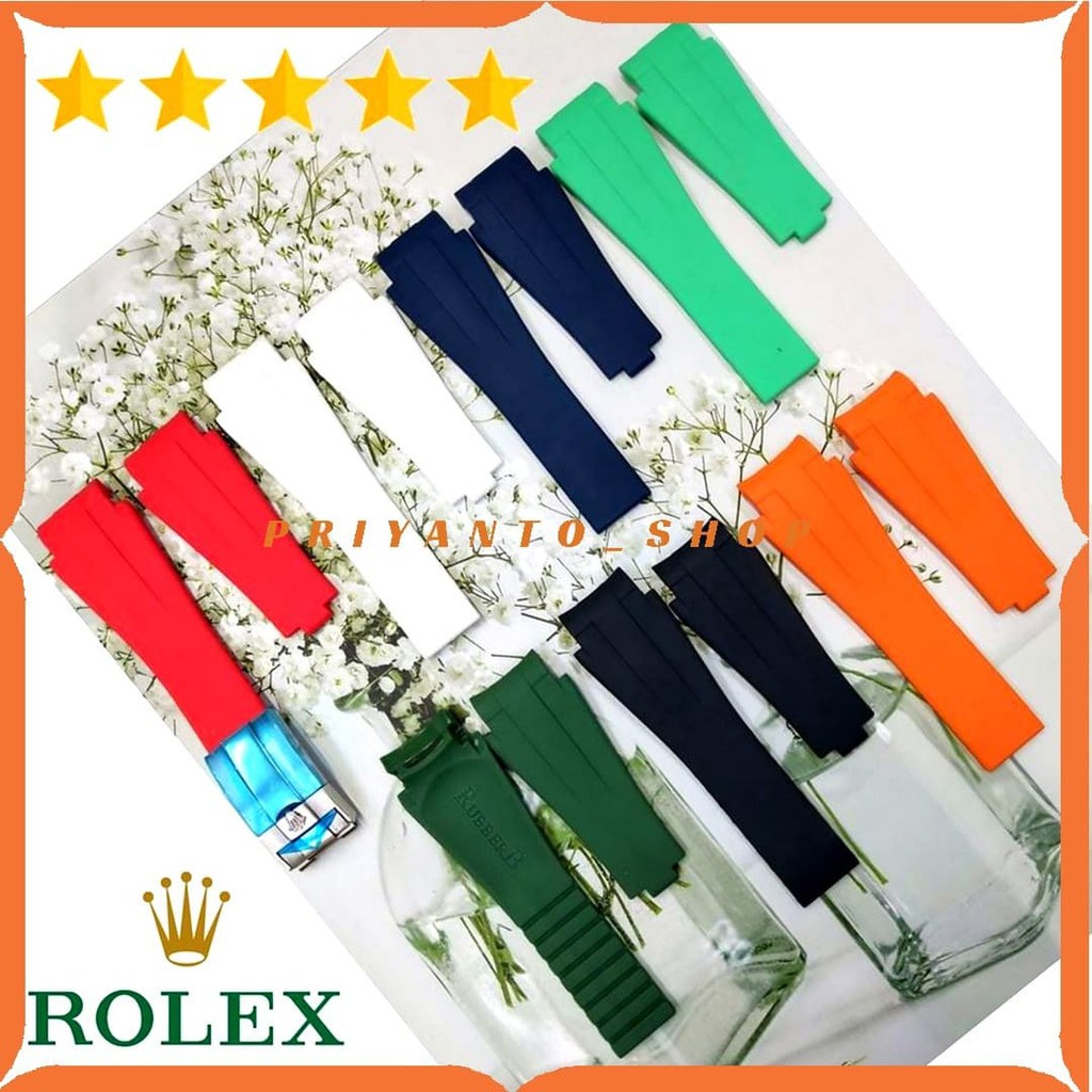 Strap Rubber B for Rolex Daytona oyster 20mm Tali Jam Rolex 20mm