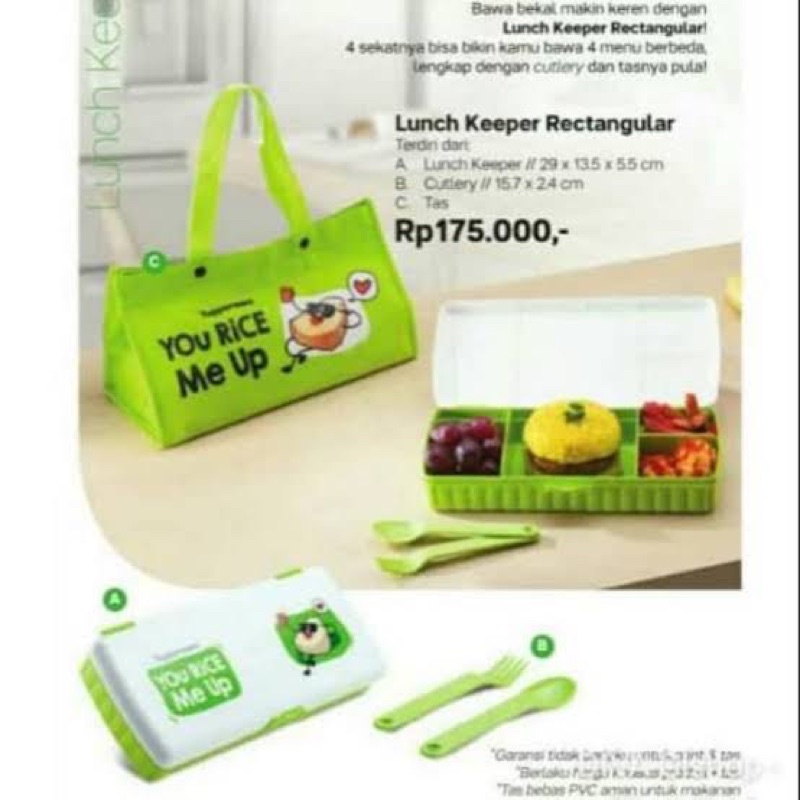 Tupperware You Rice Me Up Hijau