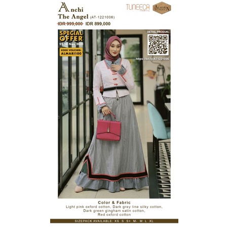 Almari Tuneeca AT-1221006 The Winter Spirit Diskon Sale Promo Gamis Long Dress