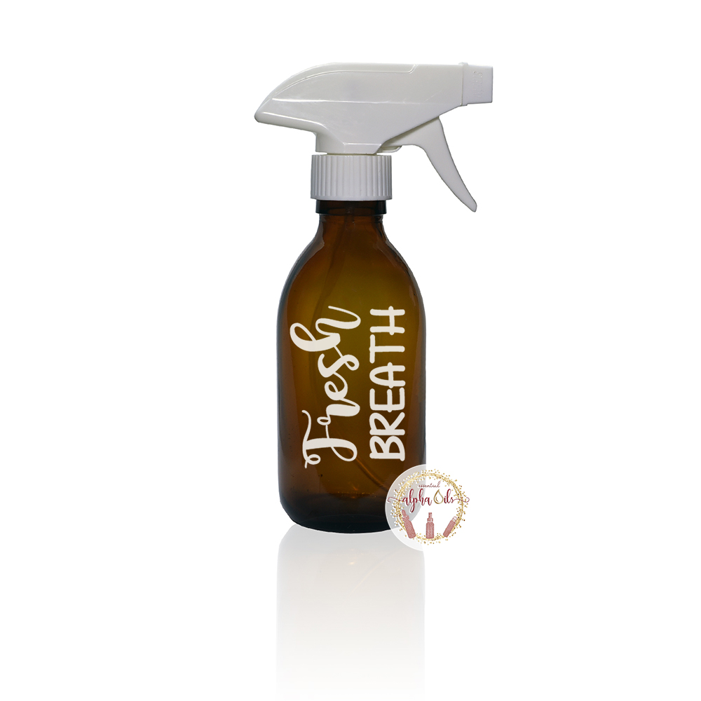 

Sticker Decal DIY Spray Essential Oil Fresh Breath - White - Medium