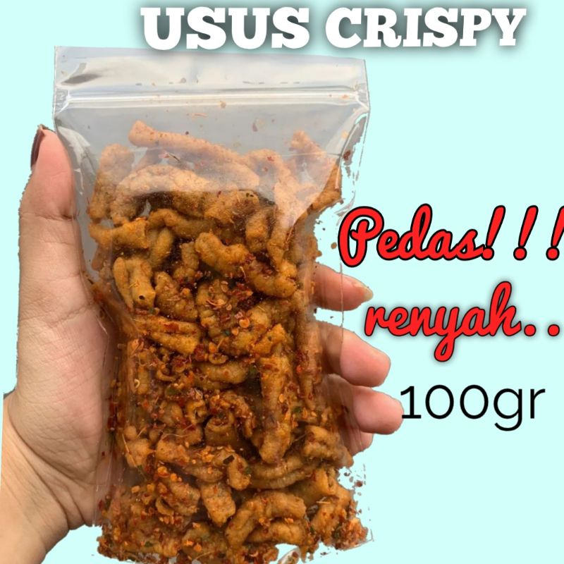 

Usus Crispy Pedas Gurih Kemasan Besar 100gr