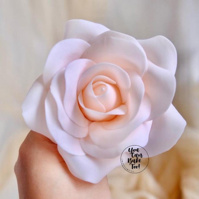 

------] Big Roses Elastic Flower Gumpaste