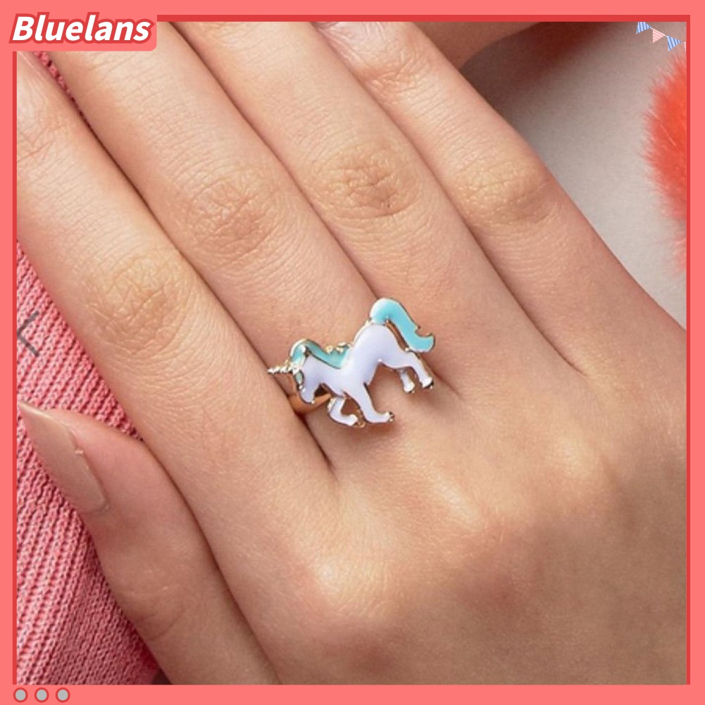 Cincin Enamel Desain Kartun Fairy Tale Untuk Anak Perempuan