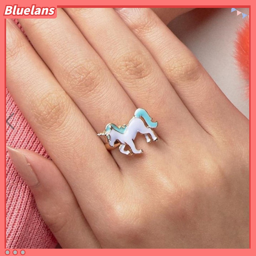 Cincin Enamel Desain Kartun Fairy Tale Untuk Anak Perempuan