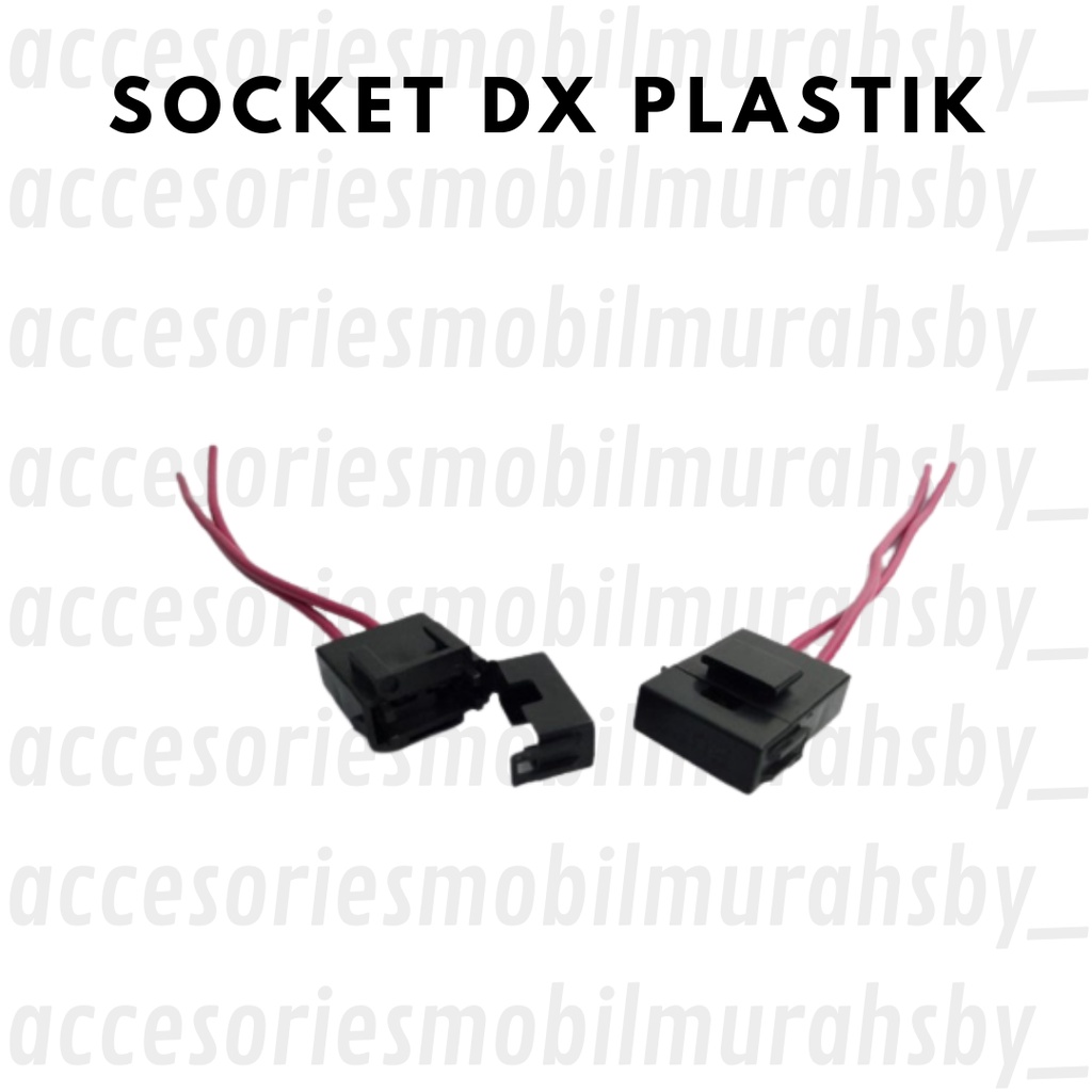 Soket Socket Rumah Sekring Plastik Tancap Sekring Sekering Fuse Tancap 2 Kabel Flosser DX Besar Mini