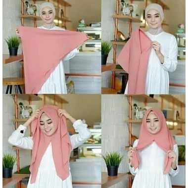 Hijab segiempat Diamond Italiano Instan