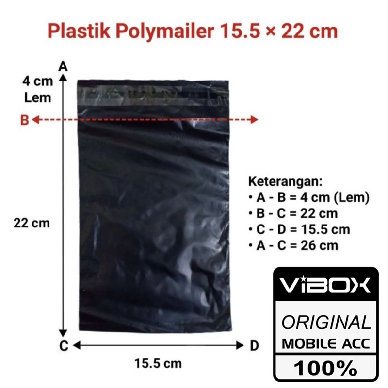 PLASTIK POLYMER PLASTIK ONLINE VIBOX UKURAN 10x22CM 15x22CM PROMO SEN