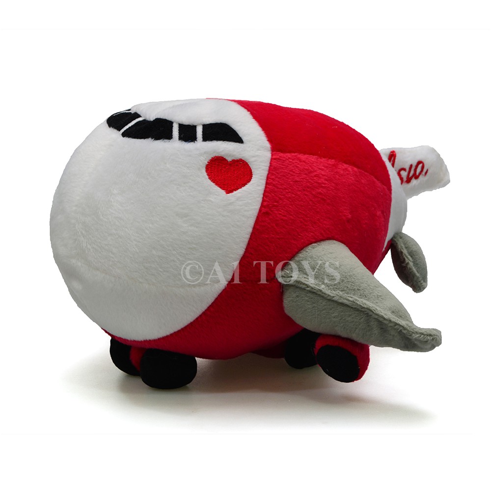 Boneka souvenir pesawat Air Asia kado hadiah 24 cm