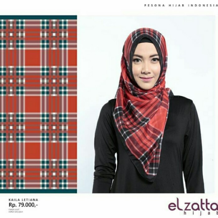 HIJAB SEGIEMPAT ELZATTA ORIGINAL / ELZATTA SCARF KAILA LETIANA