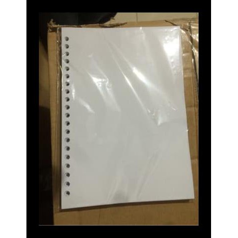 

Refill Loose Leaf Binder Lubang 20 Ukuran A5 Polos Bergaransi