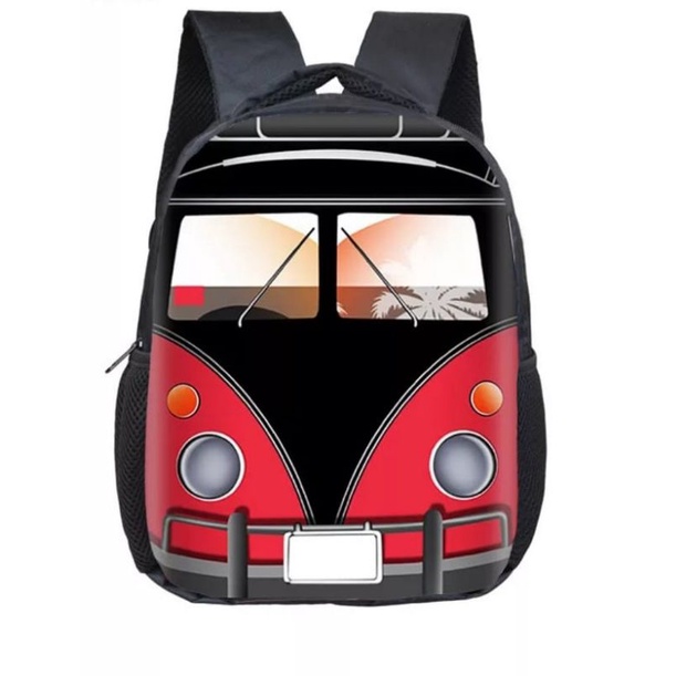 82.Tas Anak Laki laki karakter mobil Combi/tas ransel anak sekolah laki laki