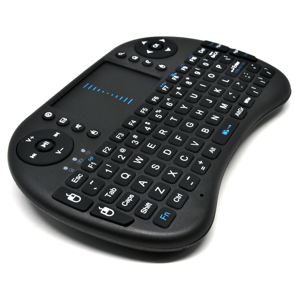 Mini Keyboard Wireless 2.4GHz dengan Touch Pad &amp; Fungsi Mouse - i8--Taffware