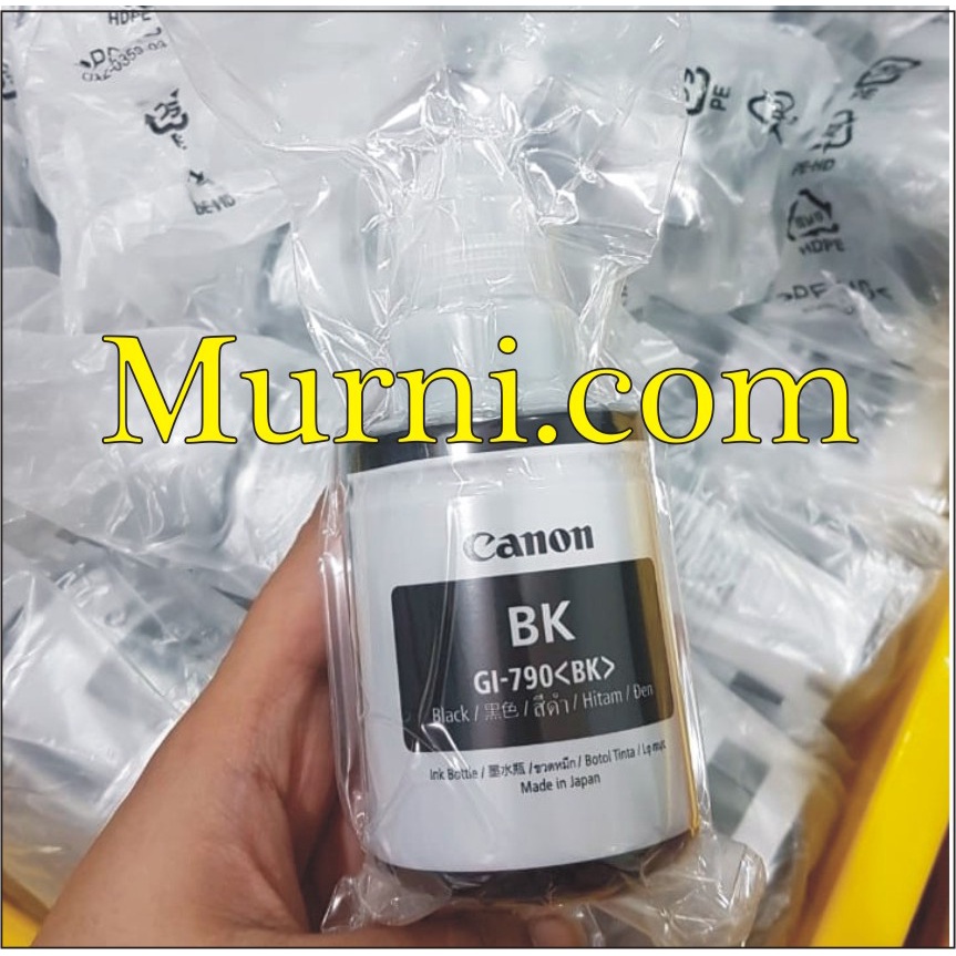 tinta ori canon pixma 790 black G1010 G2010 G3010 tanpa dus