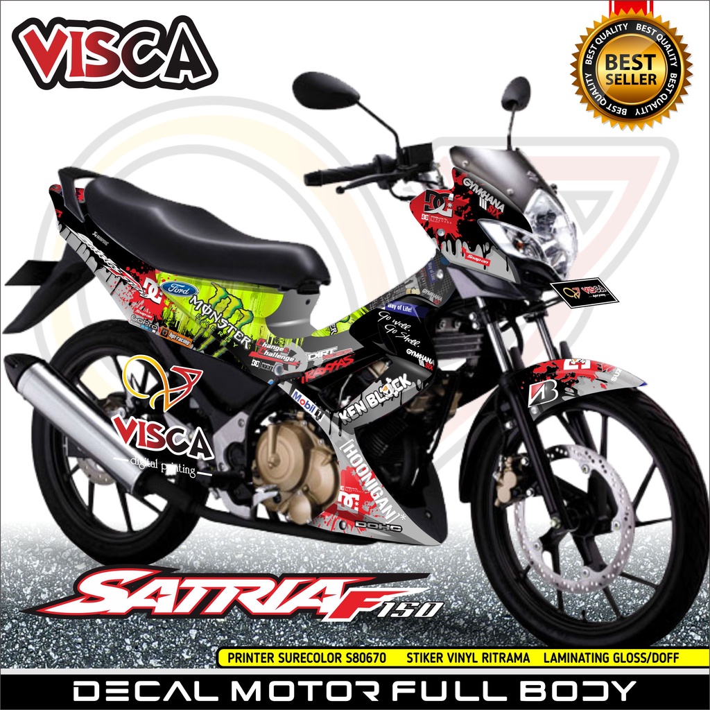 decal satria f150 - decal satria fu full body - dekal satria fu barong full body HNGN Racing